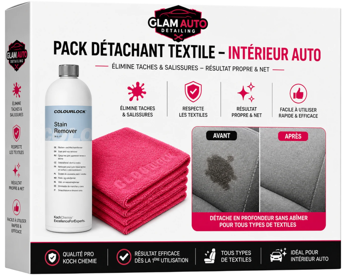 PACK DÉTACHANT TEXTILE - Stain Remover Koch Chemie + 6 Pink Velvet
