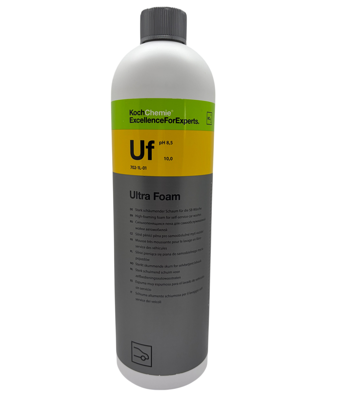 Bouteille de mousse active de prélavage Koch-Chemie Ultra Foam vendue par Glam auto Detailing pour le detailing auto