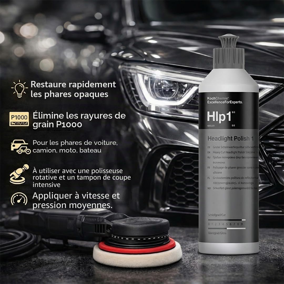 Koch-Chemie Headlight Polish 1 250 ml – Polish Correction Phares-thumbmail-2