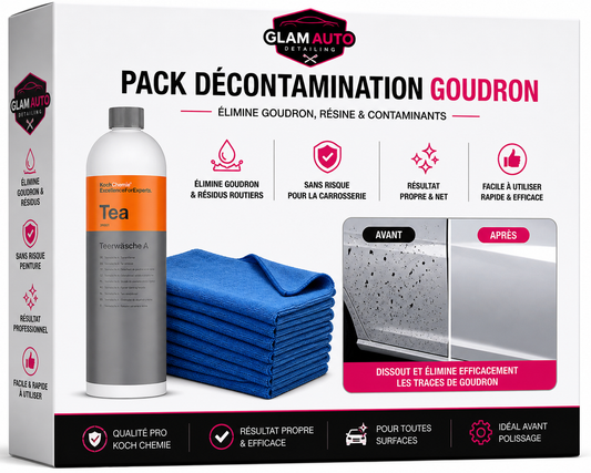Pack décontamination goudron Tea Koch Chemie + 12 micribres