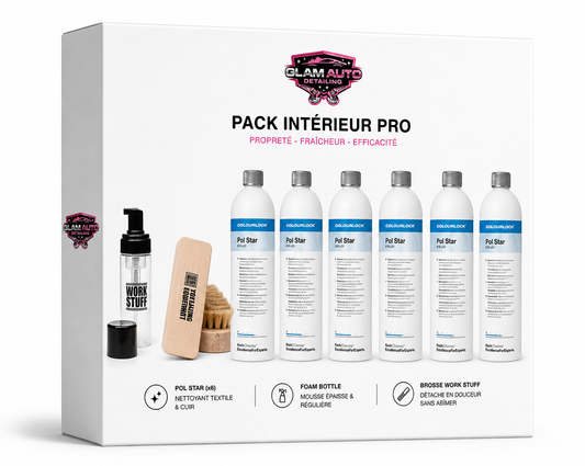 Pack intérieur 6x Pol Star 1L + Foam Bottle + Leather Brush