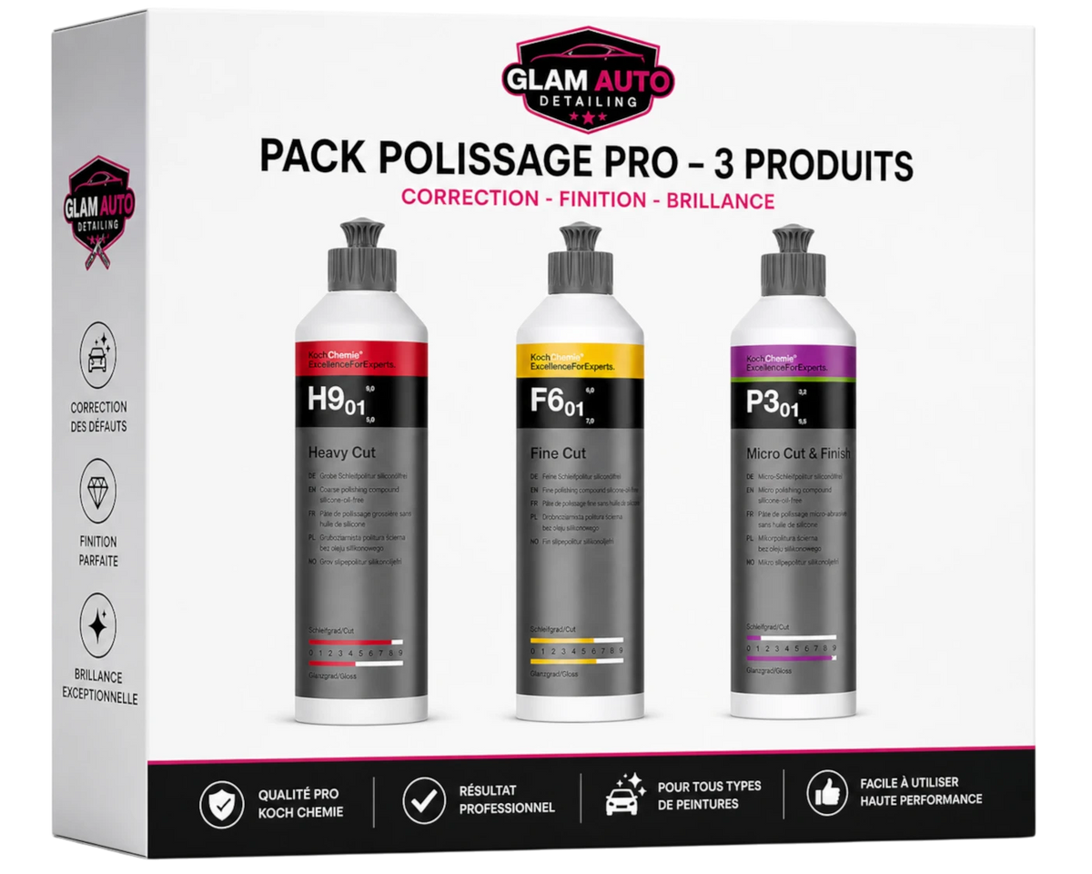 Pack de polissage Koch Chemie H9.01 + F6.01 + P3.01 (250 ml)