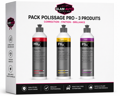 Pack Polissage Koch Chemie H9 01 + F6 01 +P3 01 ( 250 ml)