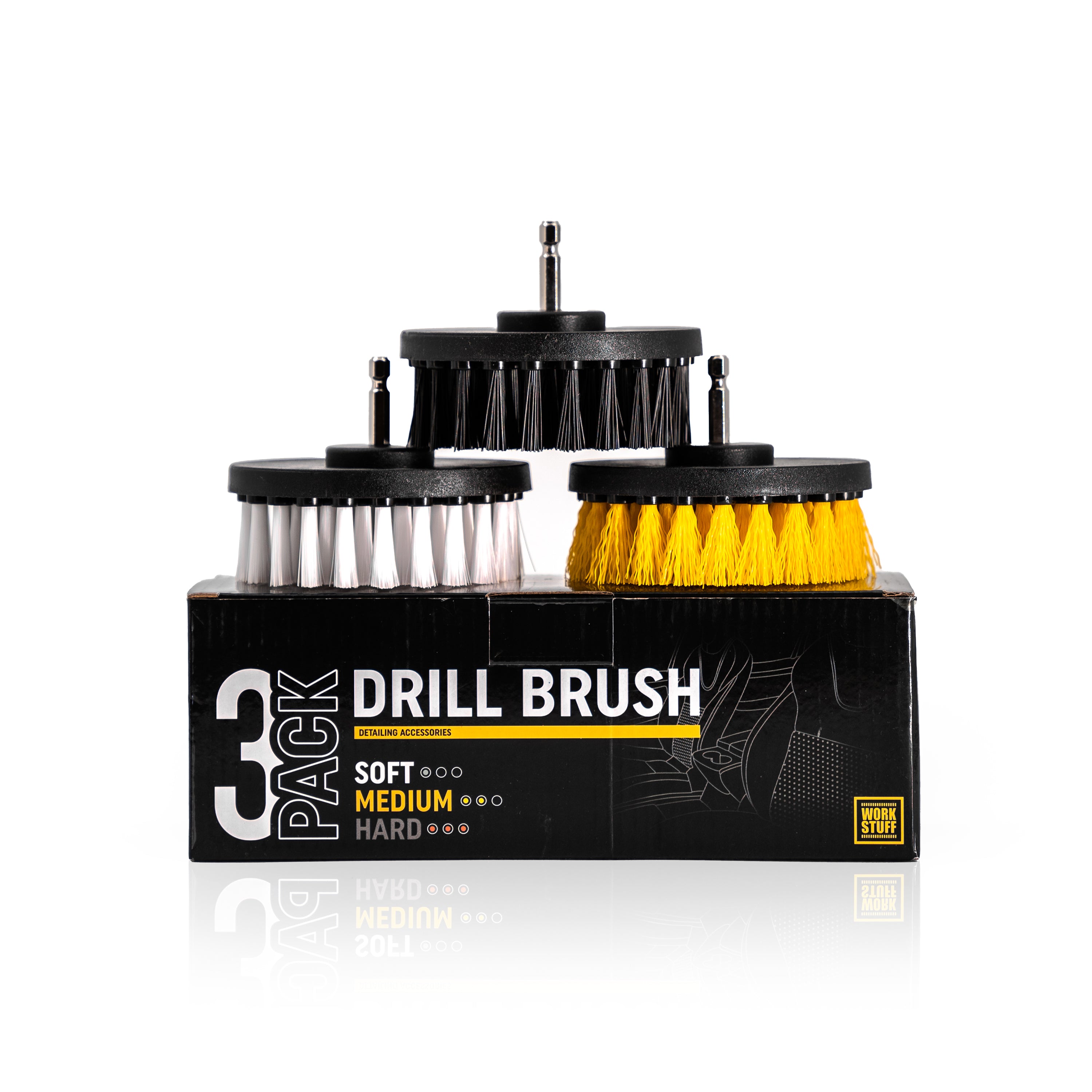 Pack de 3 Drill Brush Brosses Work Stuff – Soft / Medium / Hard-thumbmail-2