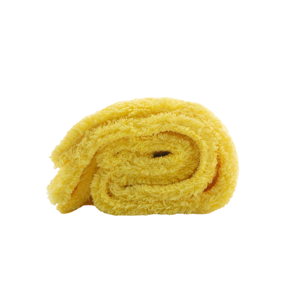 Microfibre de detailing jaune Work Stuff Gentleman 40x40 cm, ultra-douce et sans couture, vendue par Glam auto Detailing