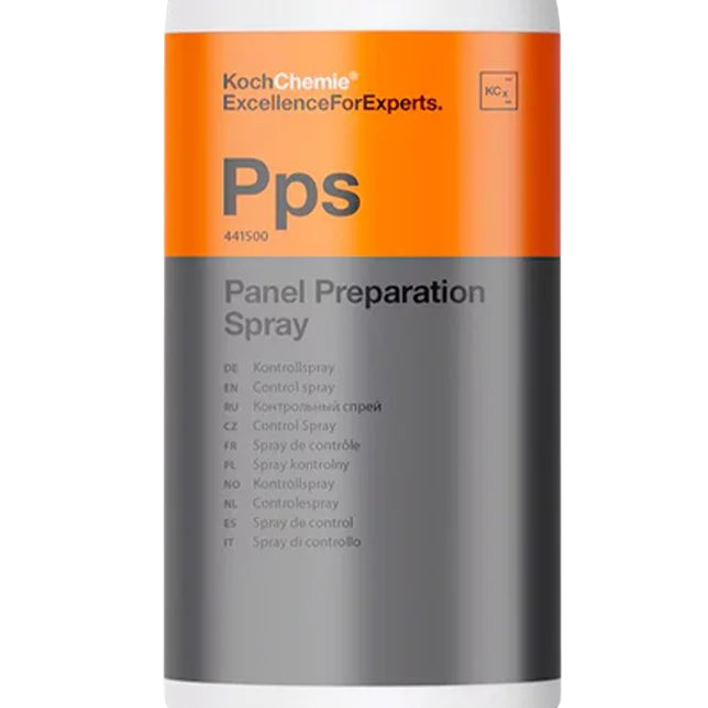 Flacon de Koch Chemie Panel Preparation Spray PPS pour le nettoyage des surfaces chez Glam auto Detailing