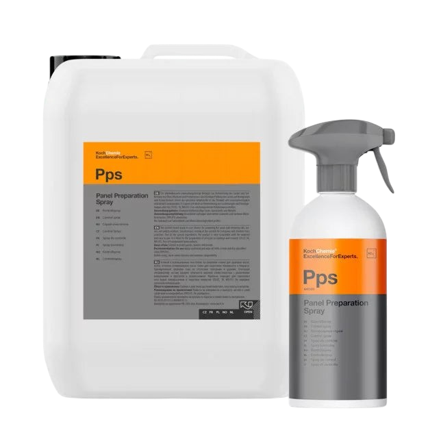 Bidon et flacon pulvérisateur Koch Chemie Panel Preparation Spray PPS pour le dégraissage des surfaces par Glam auto Detailing