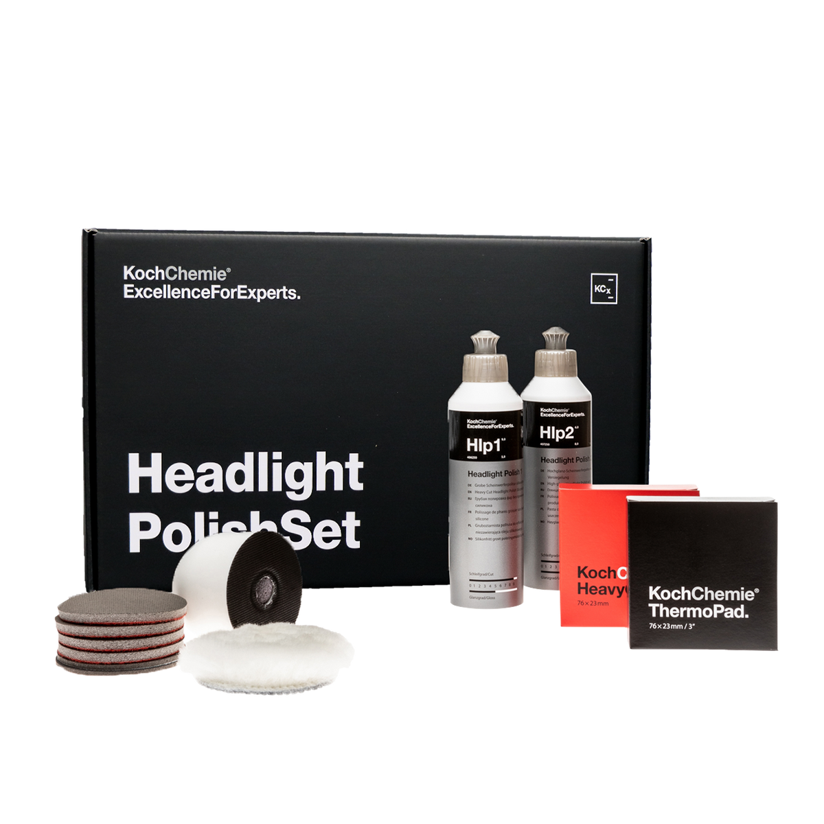 Koch-Chemie Headlight Polish Set – Kit de rénovation des phares-thumbmail-1