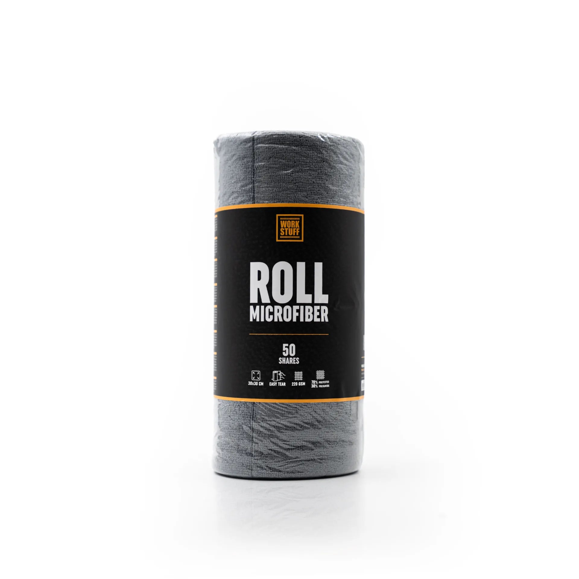 Roll Work Stuff Microfiber – Rouleau de 50 Microfibres Multi-Usages 30x30 cm