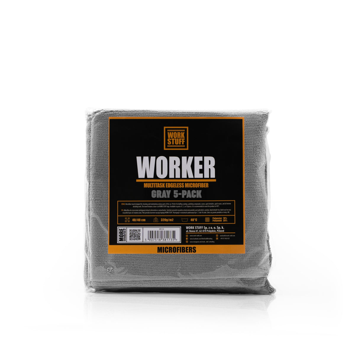 WORKER – Microfibre de detailing 320GSM 40 × 40 cm coupées au laser-thumbmail-8