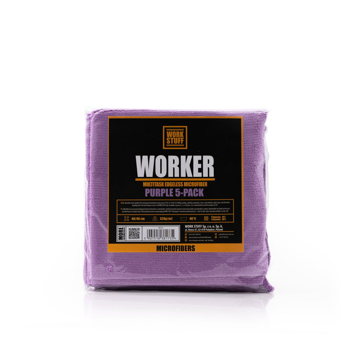 WORKER – Microfibre de detailing 320GSM 40 × 40 cm coupées au laser-thumbmail-9