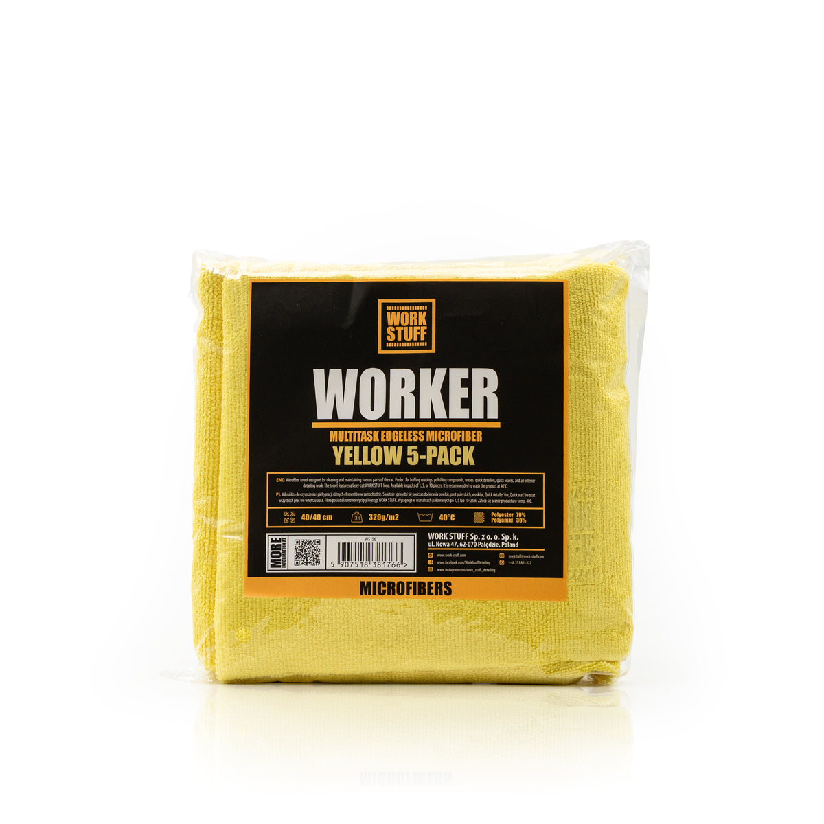 WORKER – Microfibre de detailing 320GSM 40 × 40 cm coupées au laser-thumbmail-10