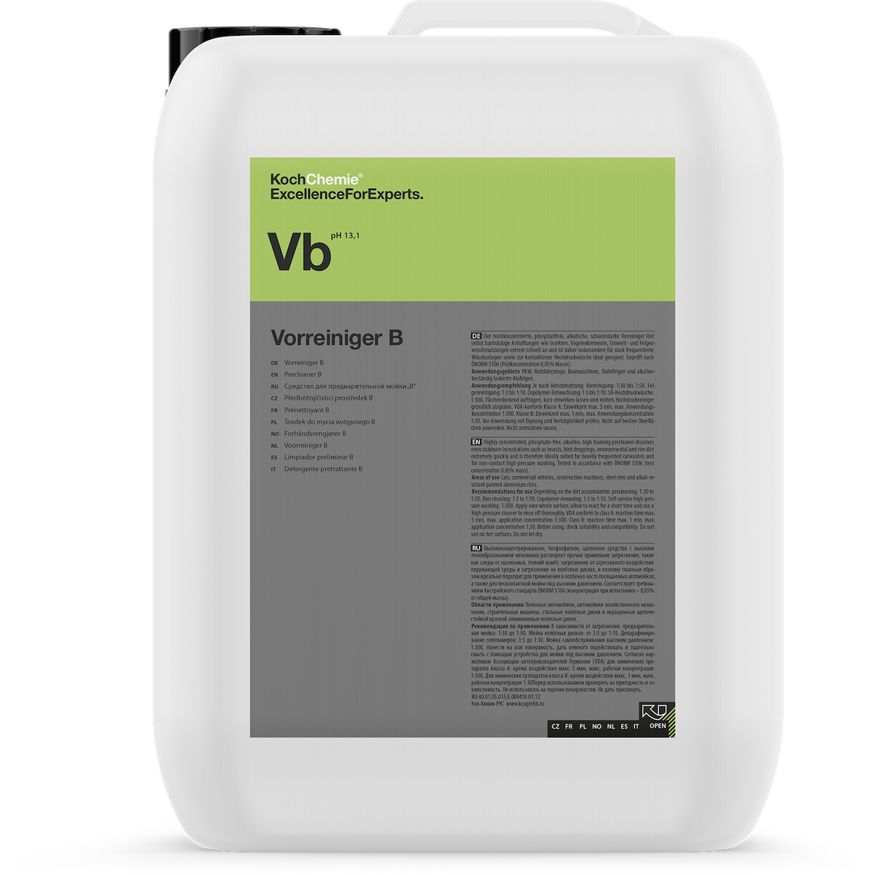 VORREINIGER B (VB) - Prélavage alcalin concentré Koch Chemie-thumbmail-2