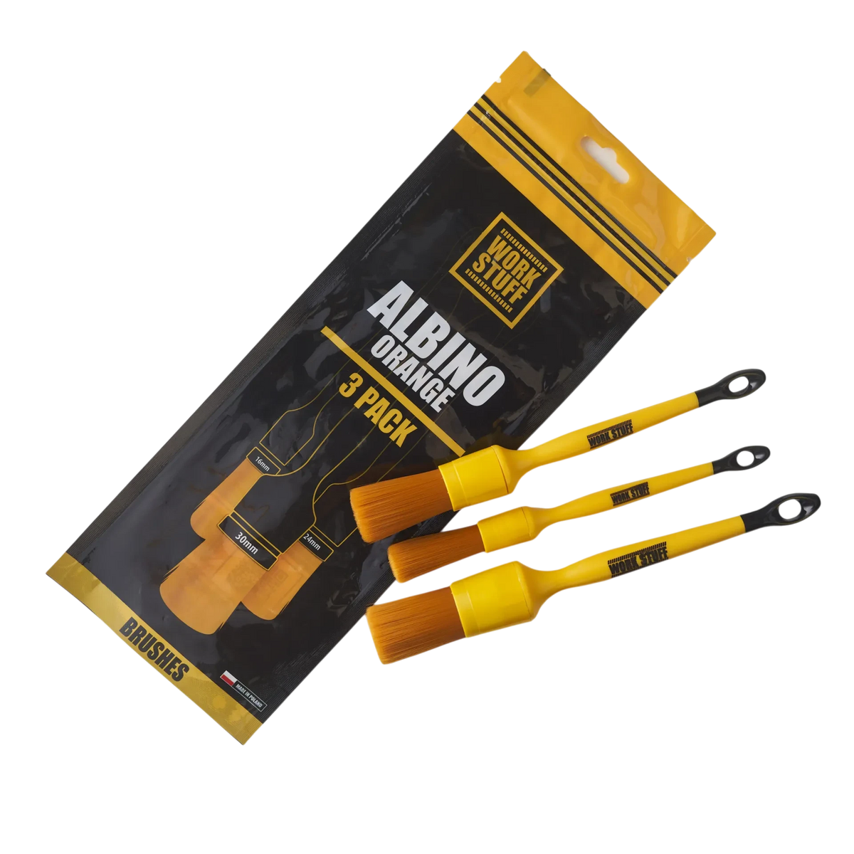 Detailing Brush Orange 3 Pack – Pinceaux ultra-doux (16 mm / 24 mm / 30 mm)-thumbmail-1