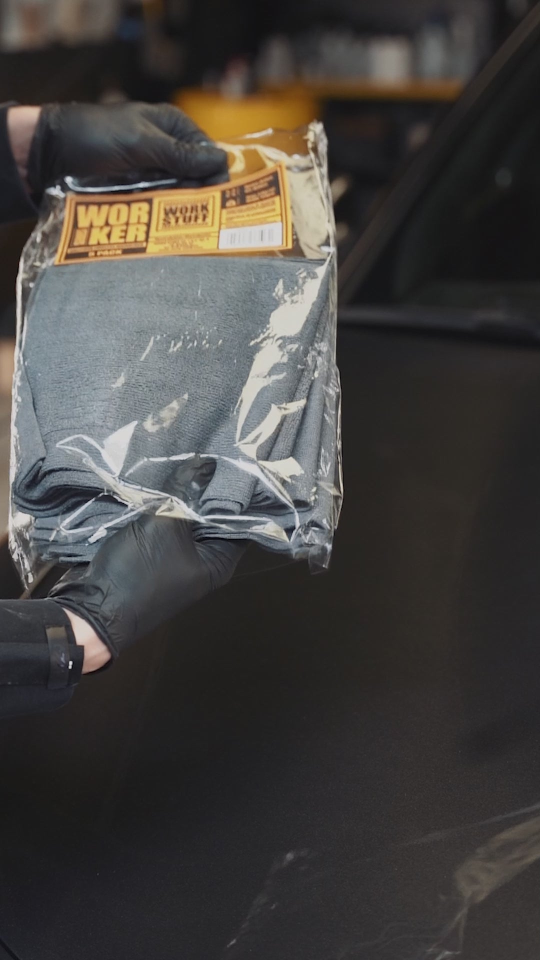 WORKER – Microfibre de detailing 40 × 40 cm lot de 10