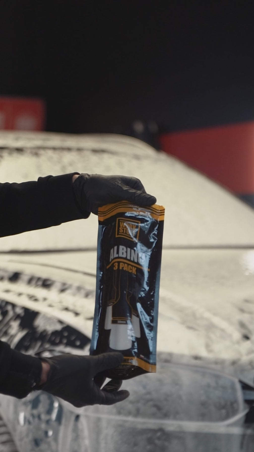 DETAILING BRUSH ALBINO- Pinceau detailing surfaces délicates lot de 3