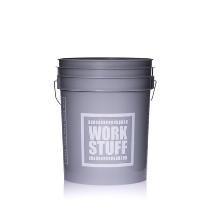 BUCKET GREY WHEELS + SEPARATOR BLACK - Seau lavage jantes 20 L